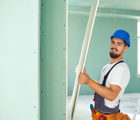 Trockenbauarbeiten im Innern Staenderwand Trockenbau in Freiburg und Umgebung mit UBB Bausanierung